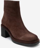 Forever & Always Shoes Junae Leather Block Heel Boot