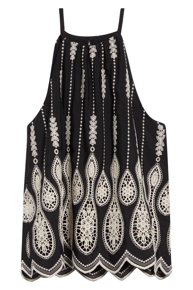 Selina Embroidered Top, Alternate, color, BLACK LACE