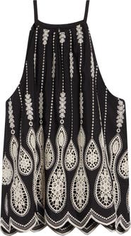Ramy Brook Selina Embroidered Top