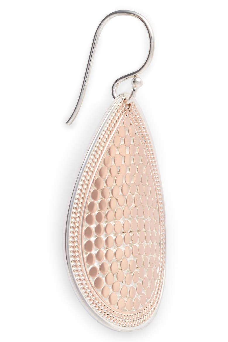 Medium Teardrop Earrings (Nordstrom Exclusive), Alternate, color, ROSE GOLD/ SILVER