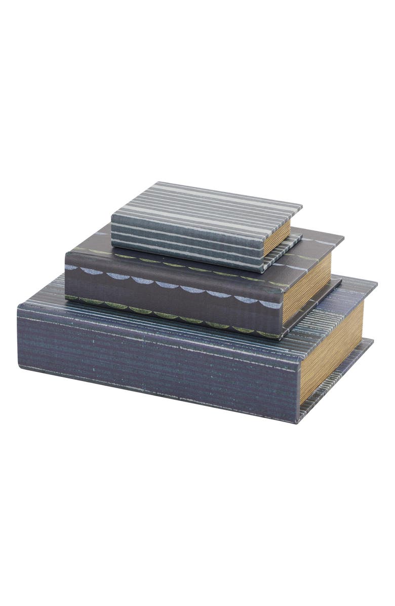 SONOMA SAGE HOME Set of 3 Faux Book Boxes, Alternate, color, 