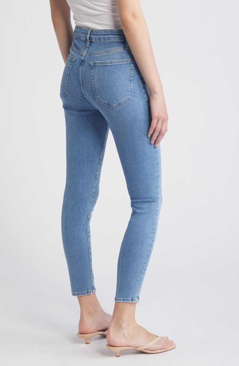FRAME Le High Ankle Crop Skinny Jeans, Alternate, color, Clearwater