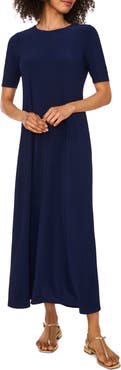 Vince Camuto Short Sleeve Maxi Dress