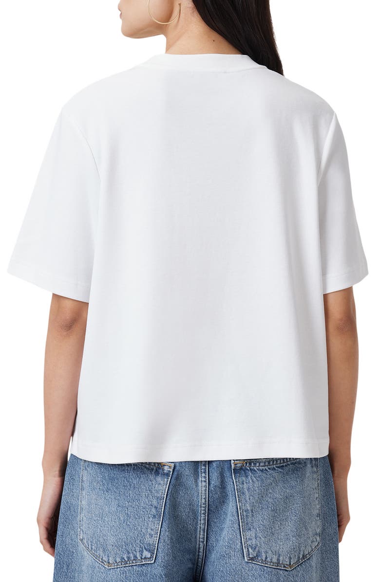 AllSaints Lisa Cotton Crewneck T-Shirt, Alternate, color, Optic White