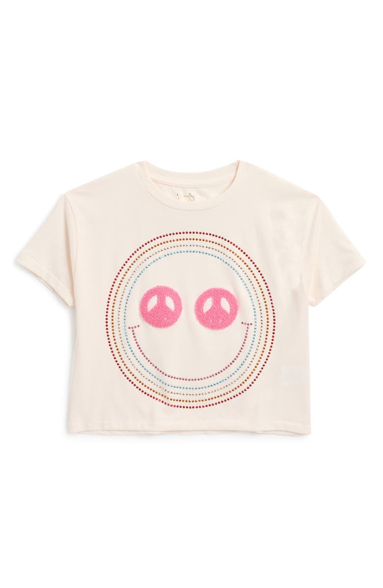 Jessica Simpson Kids' Smiley Classic Graphic T-Shirt, Main, color,