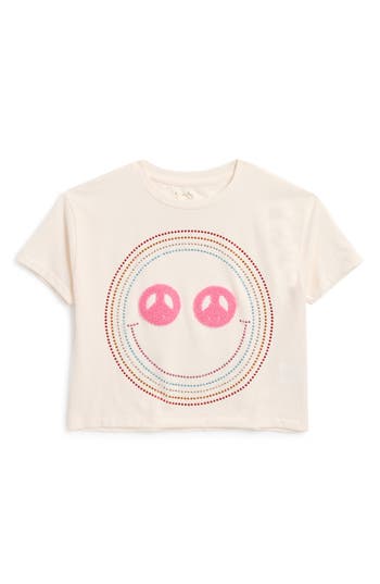 JESSICA SIMPSON JESSICA SIMPSON KIDS' SMILEY CLASSIC GRAPHIC T-SHIRT