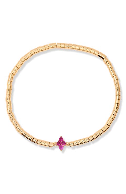 Bella Birthstone Beaded Stretch Bracelet