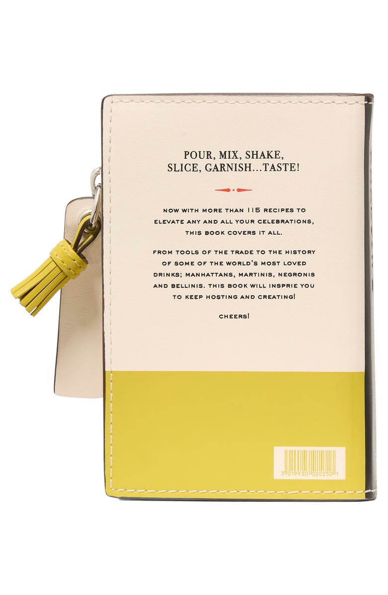 Kate Spade New York page turner small leather card wallet, Alternate, color, Lime Slice