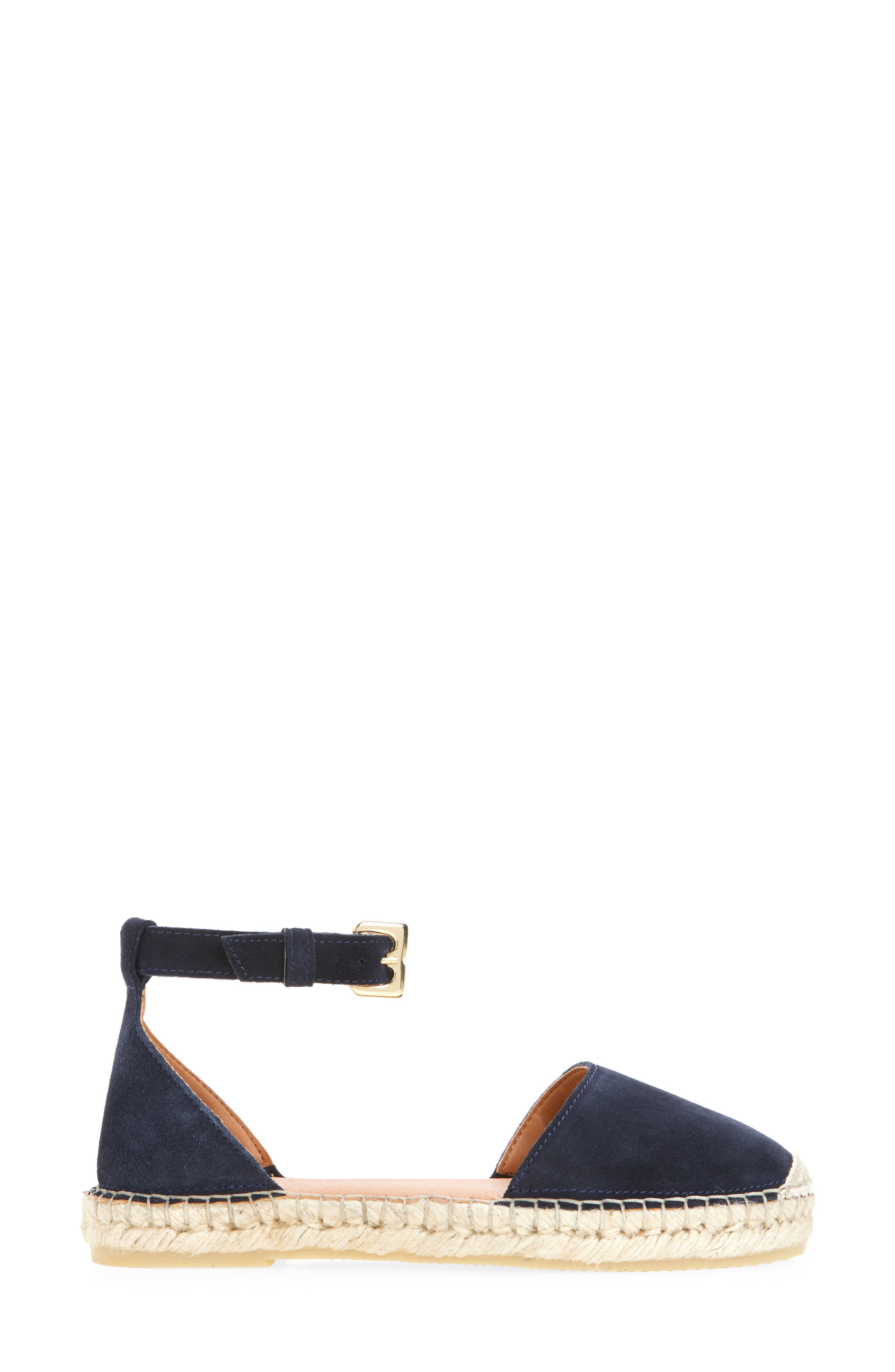 Sabella Espadrille Sandal, Alternate, color, NAVY SUEDE