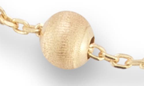 Ember Fine Jewelry 14k Gold Satin Ball Station Bracelet In Gold