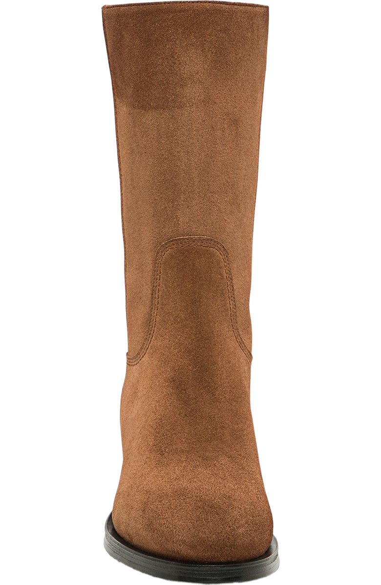 Santoni Suede boot, Alternate, color, Brown