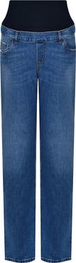 PIETRO BRUNELLI MATERNITY High Waist Straight Leg Maternity Jeans