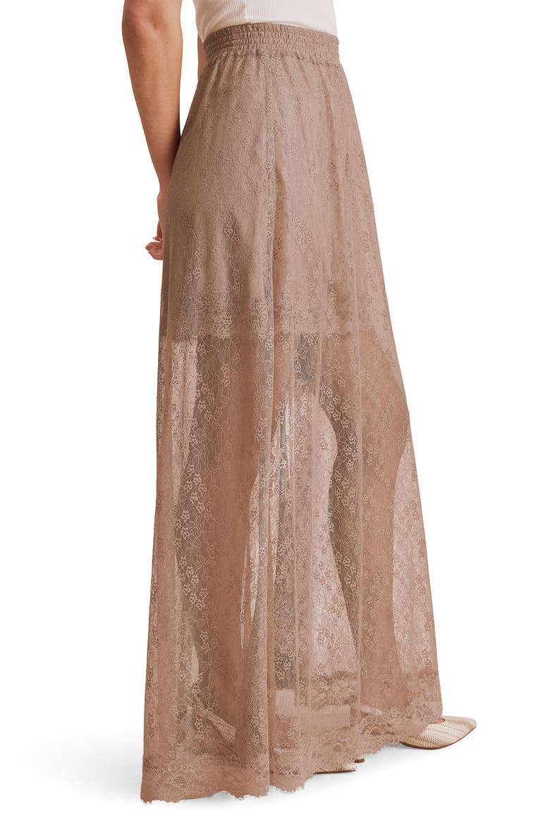 Valley Lace Maxi Skirt, Alternate, color, TAUPE