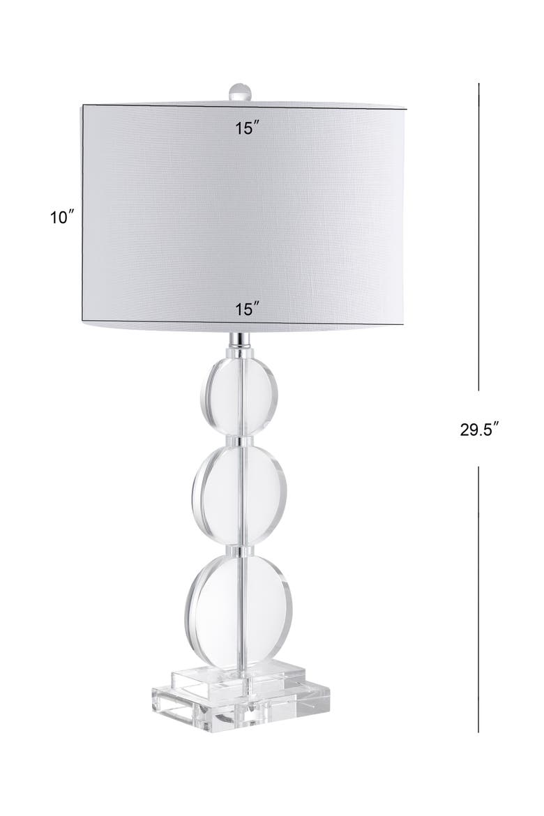 Paisley 29.5" Crystal LED Table Lamp, Clear, Alternate, color, Clear