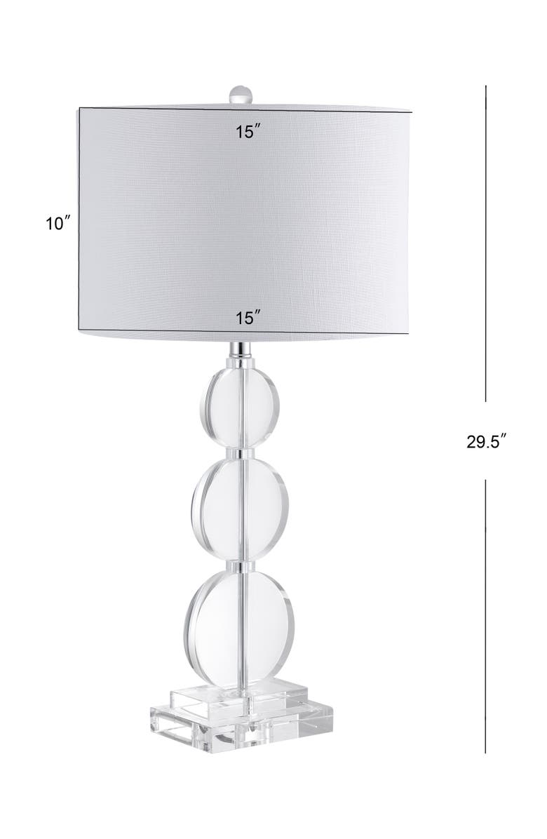 JONATHAN Y Paisley 29.5" Crystal LED Table Lamp, Clear, Alternate, color, Clear