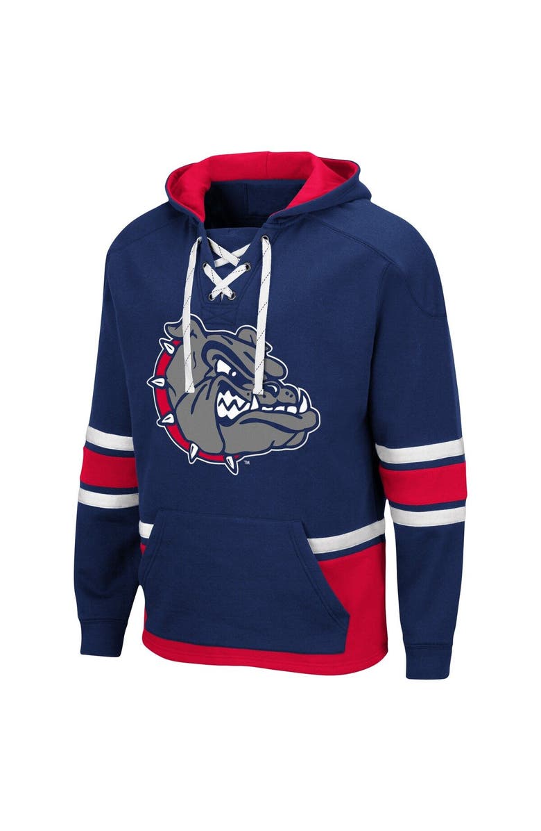 COLOSSEUM Men's Colosseum Navy Gonzaga Bulldogs Lace Up 3.0 Pullover Hoodie, Alternate, color, Navy