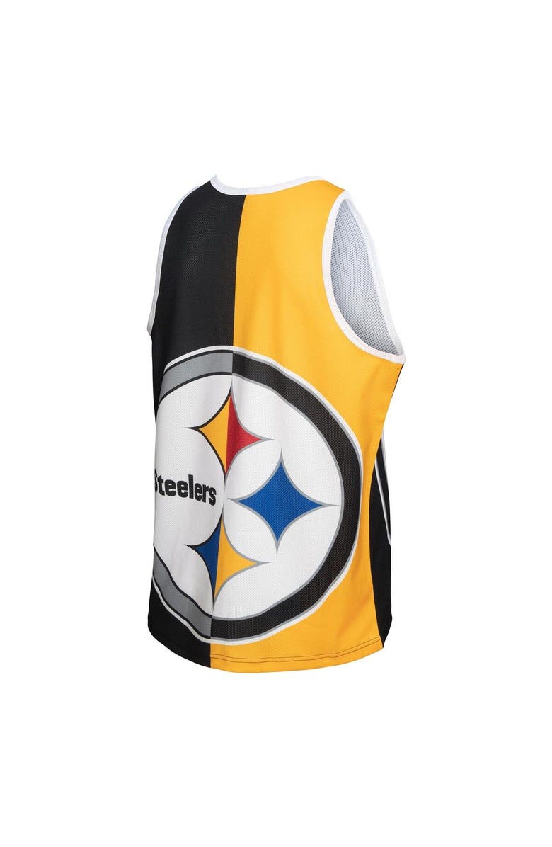 Mitchell & Ness Men's Mitchell & Ness Troy Polamalu Black/Gold Pittsburgh Steelers Retired Player Graphic Tank Top, Alternate, color, Black
