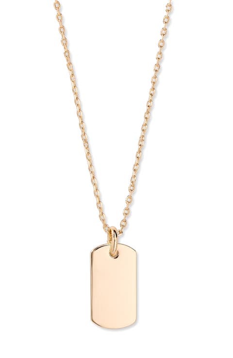 Lola Tag Pendant Necklace