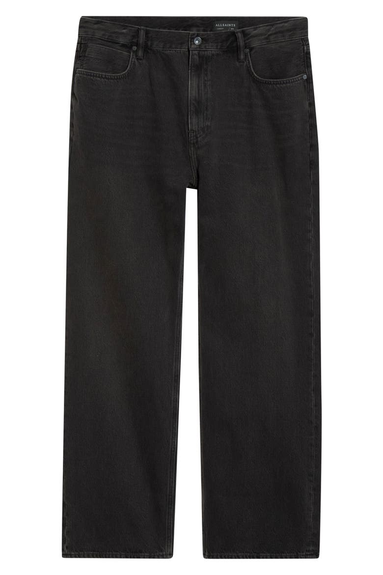 Lenny Straight Leg Jeans, Alternate, color, DIRTY BLACK