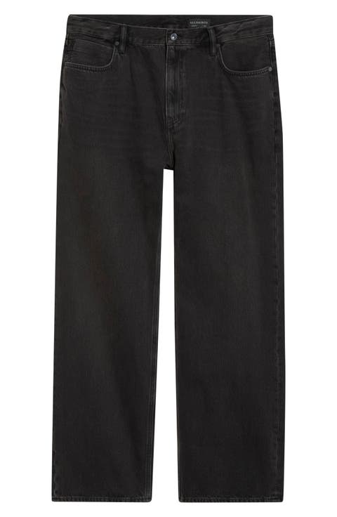 Lenny Straight Leg Jeans (Dirty Black)