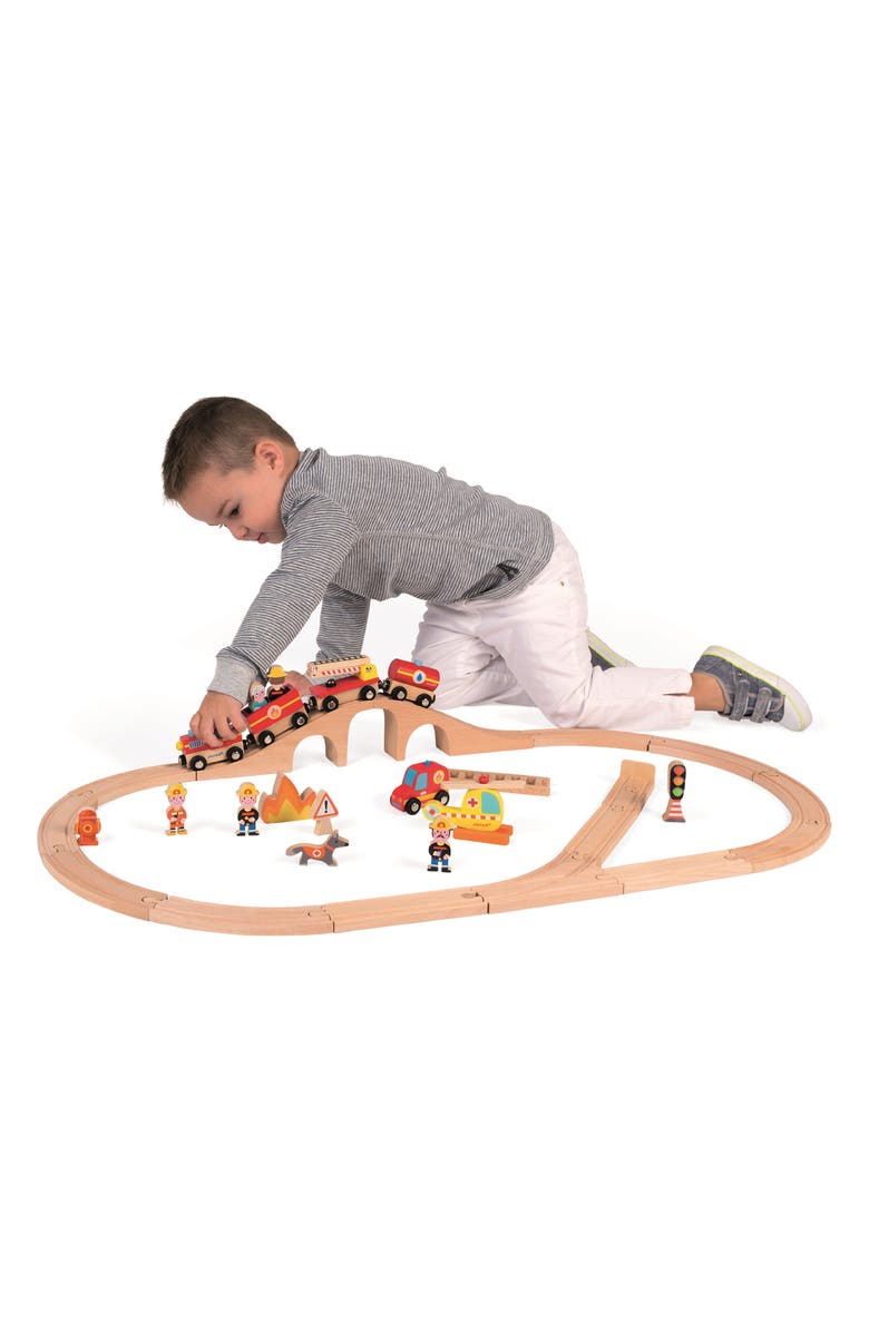 Janod Story Express Firefighter Playset, Alternate, color,