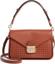 Longchamp Mademoiselle Calfskin Leather Crossbody Bag