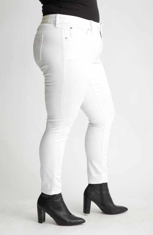Shop Slink Jeans High Waist Skinny Jeans In White