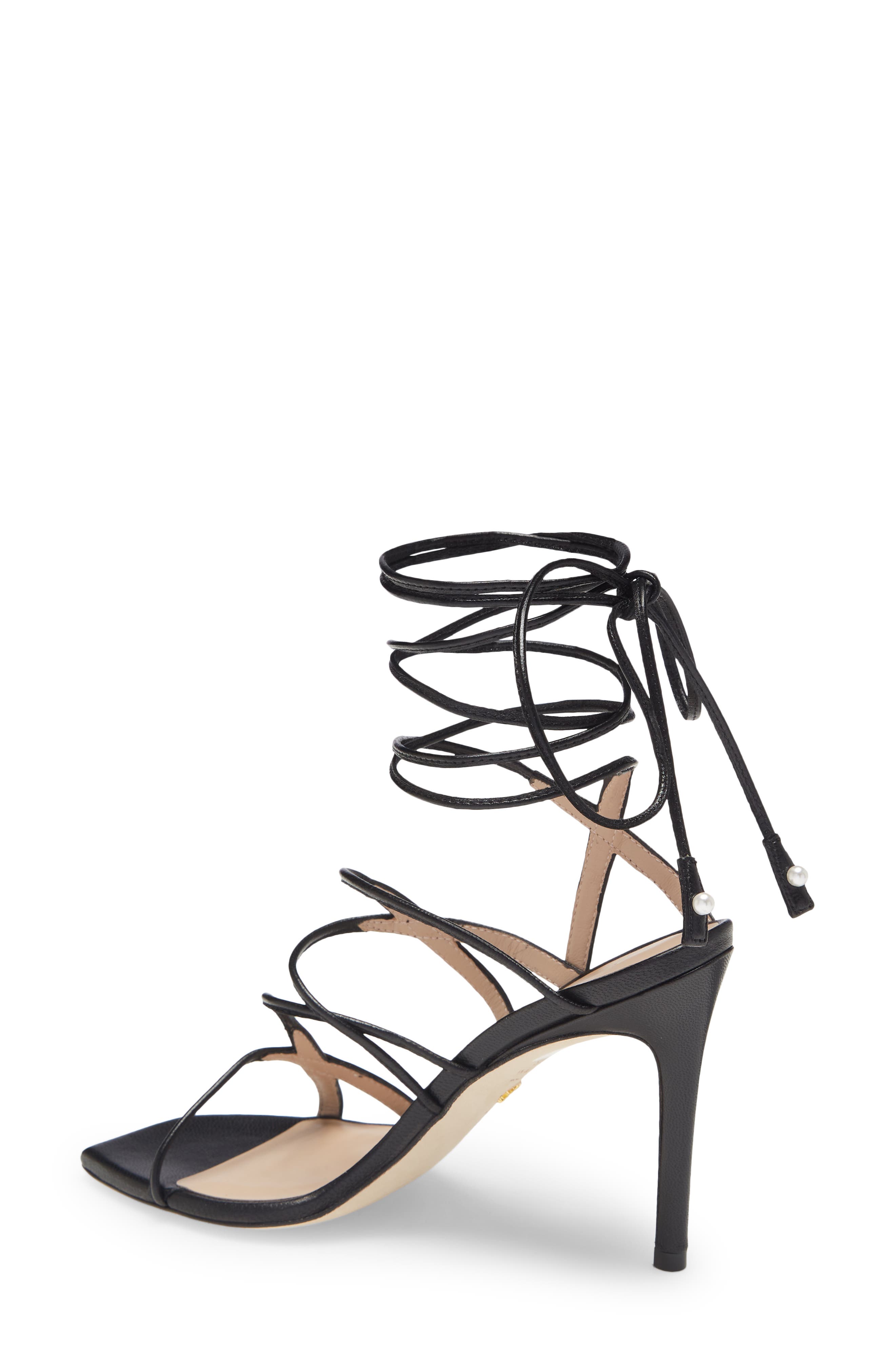 Stuart Weitzman Astrid 100 Ankle Tie Sandal - Multiple Widths Available, Alternate, color, 