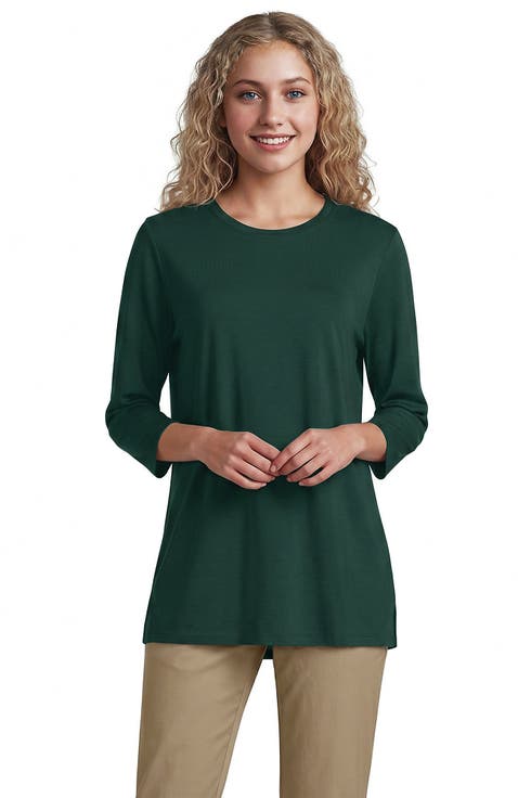 3/4 Sleeve Cotton Supima Tunic