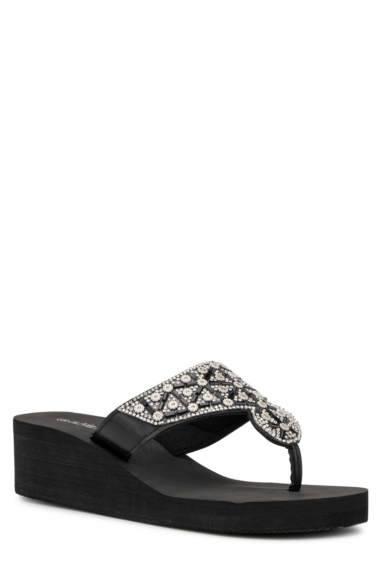 OLIVIA MILLER Batumi Wedge Thong Sandal, Main, color, 