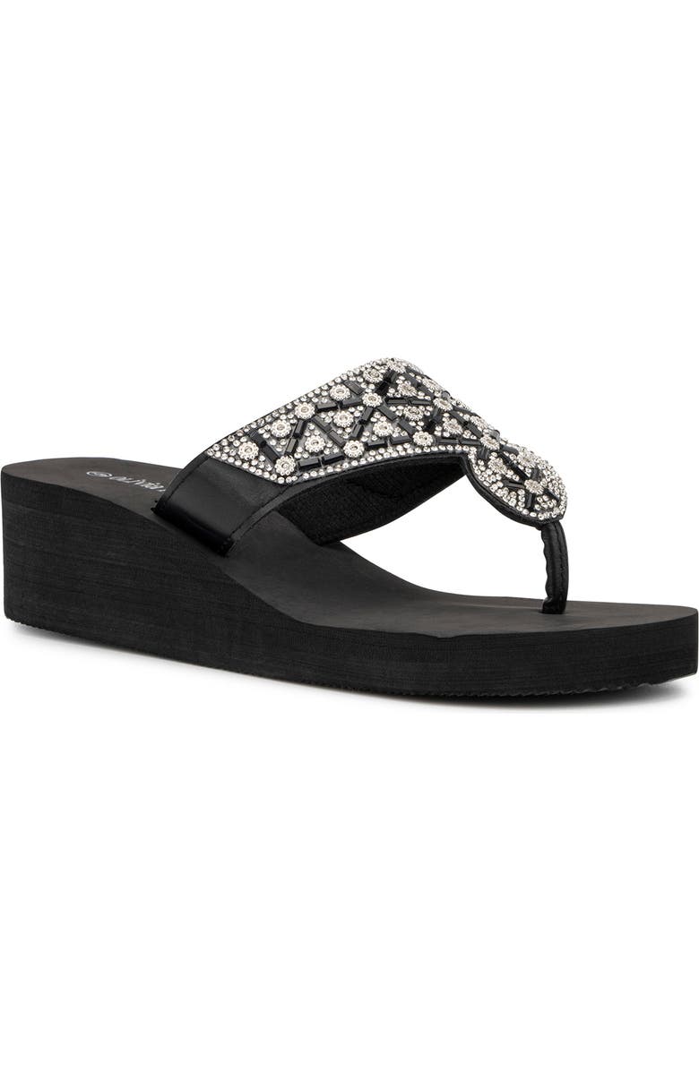 OLIVIA MILLER Batumi Wedge Thong Sandal, Main, color,