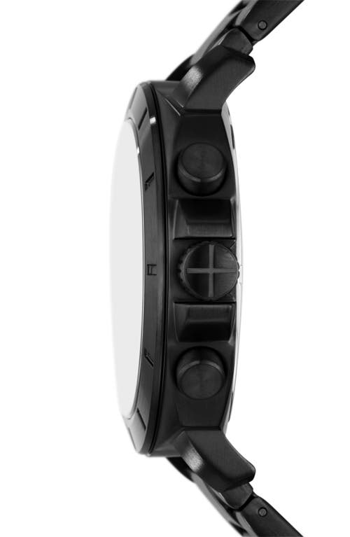 Fossil Privateer Chronograph Bracelet Watch, 48mm In Black