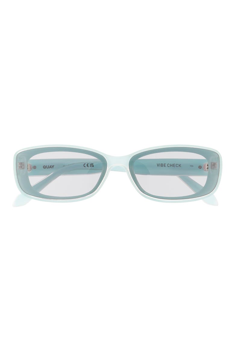 Vibe Check 62mm Small Square Sunglasses, Main, color, MINT/ SMOKE