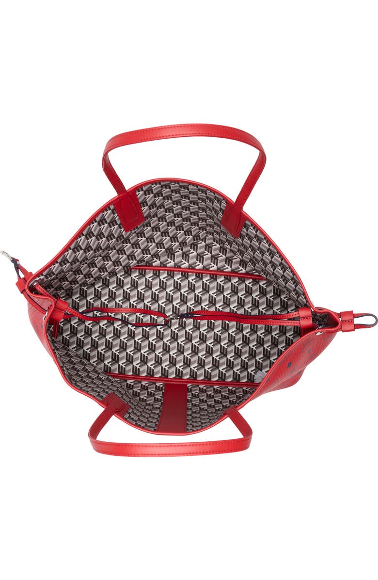MCM Large Liz Reversible Shopper, Alternate, color, Candy Red