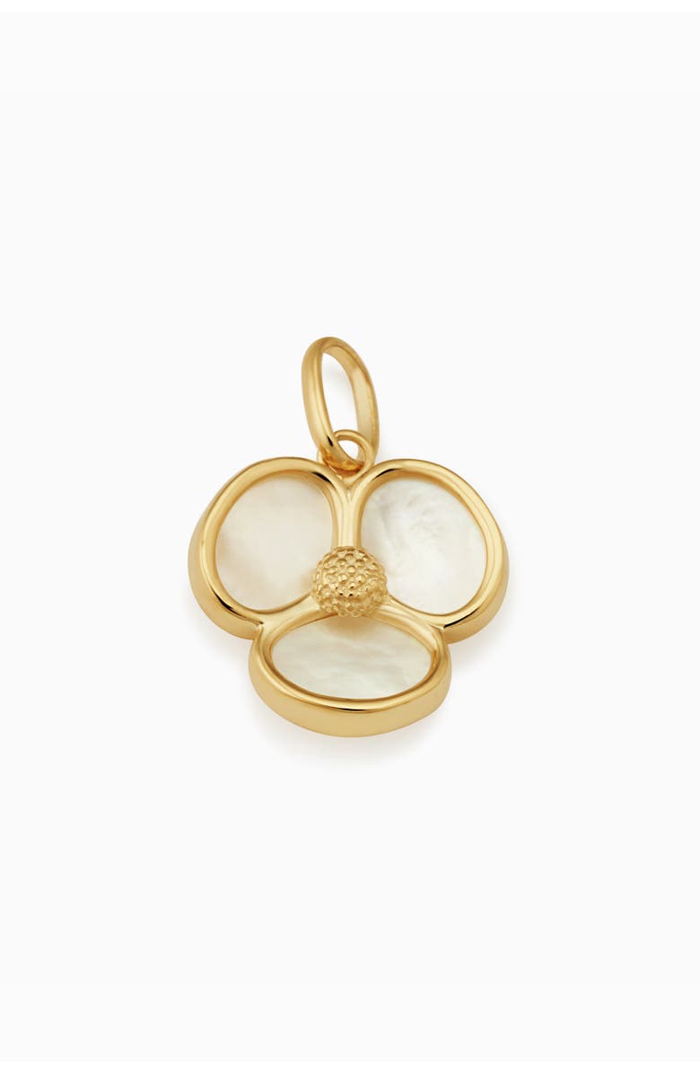 Oradina 14K Gold Petals of Pearl Pendant Charm, Main, color, Yellow Gold