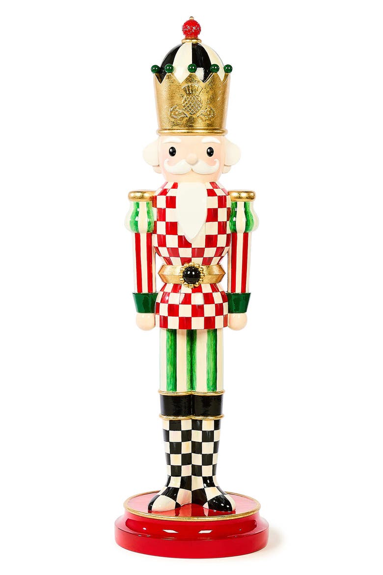 Check It Out Nutcracker Holiday Decoration, Main, color, RED