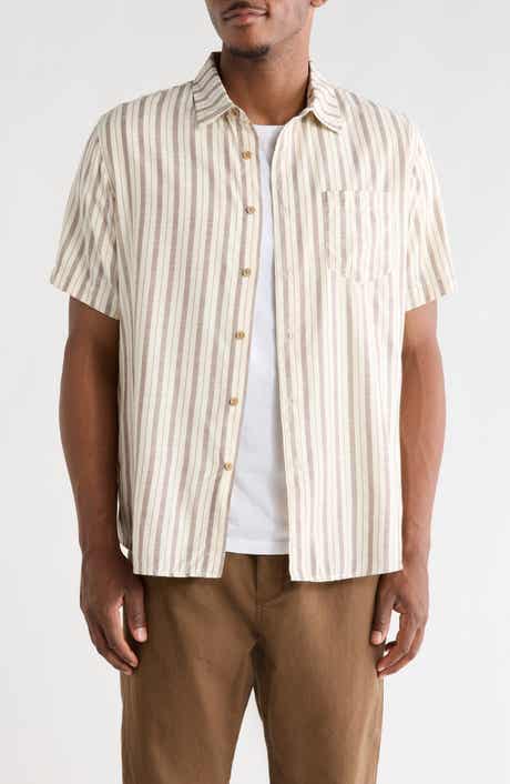 Union Venice Yarn Dyed Slub Short Sleeve Button-Up Shirt