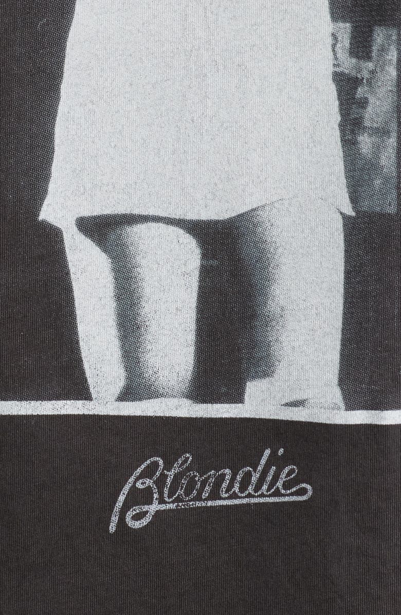 Daydreamer Blondie Debbie Trumpet Photo Cotton Graphic T-Shirt, Alternate, color, Washed Black