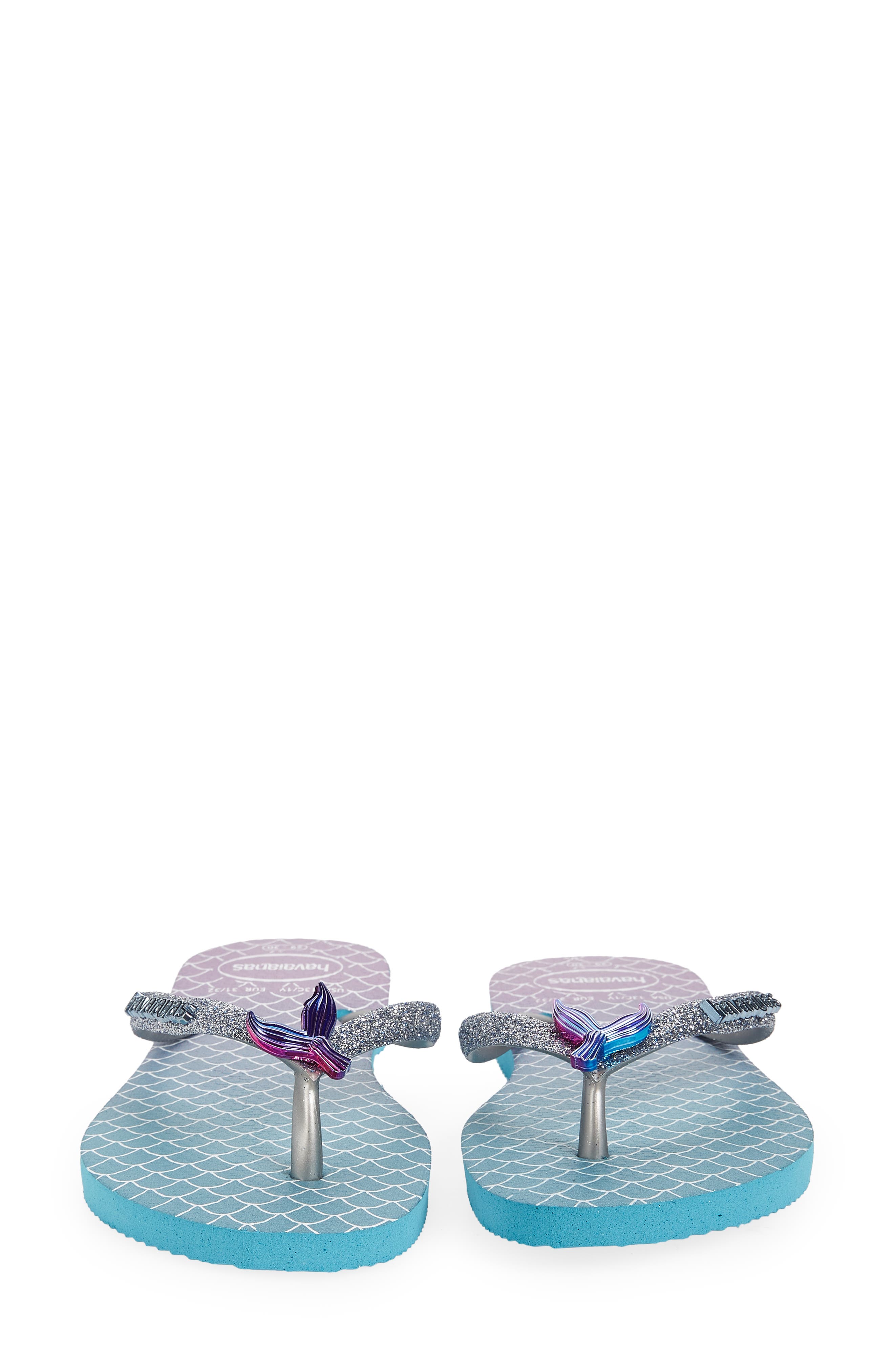 Havaianas Kids' Slim Glitter Flip Flop, Alternate, color, Blue