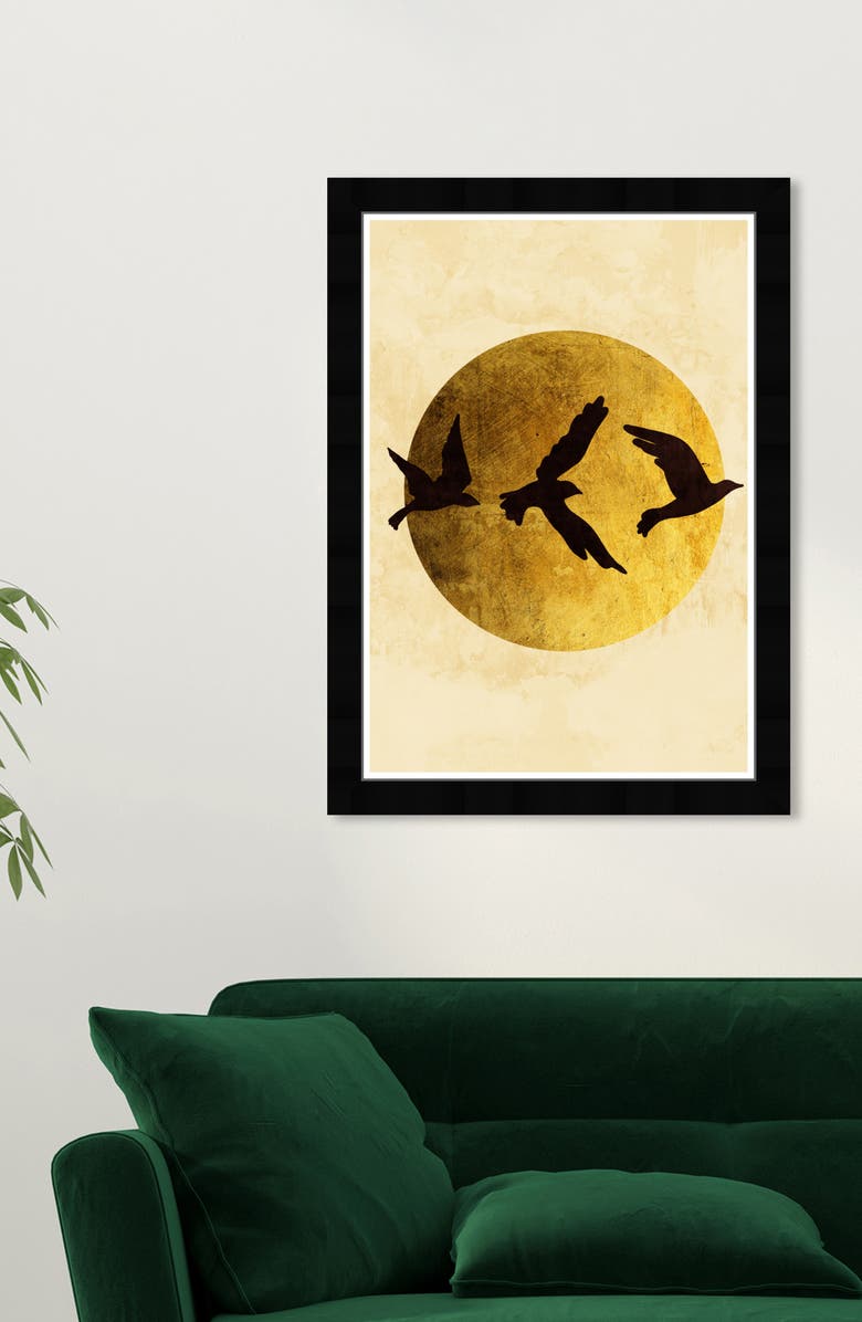Wynwood Studio Prints Full Moon Wall Art - 13"x19", Alternate, color, Gold