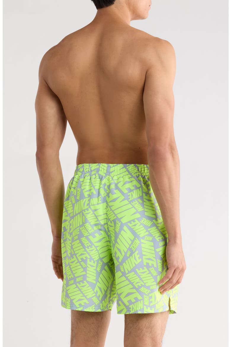 Seven-Inch Volley Swim Trunks, Alternate, color, VOLT