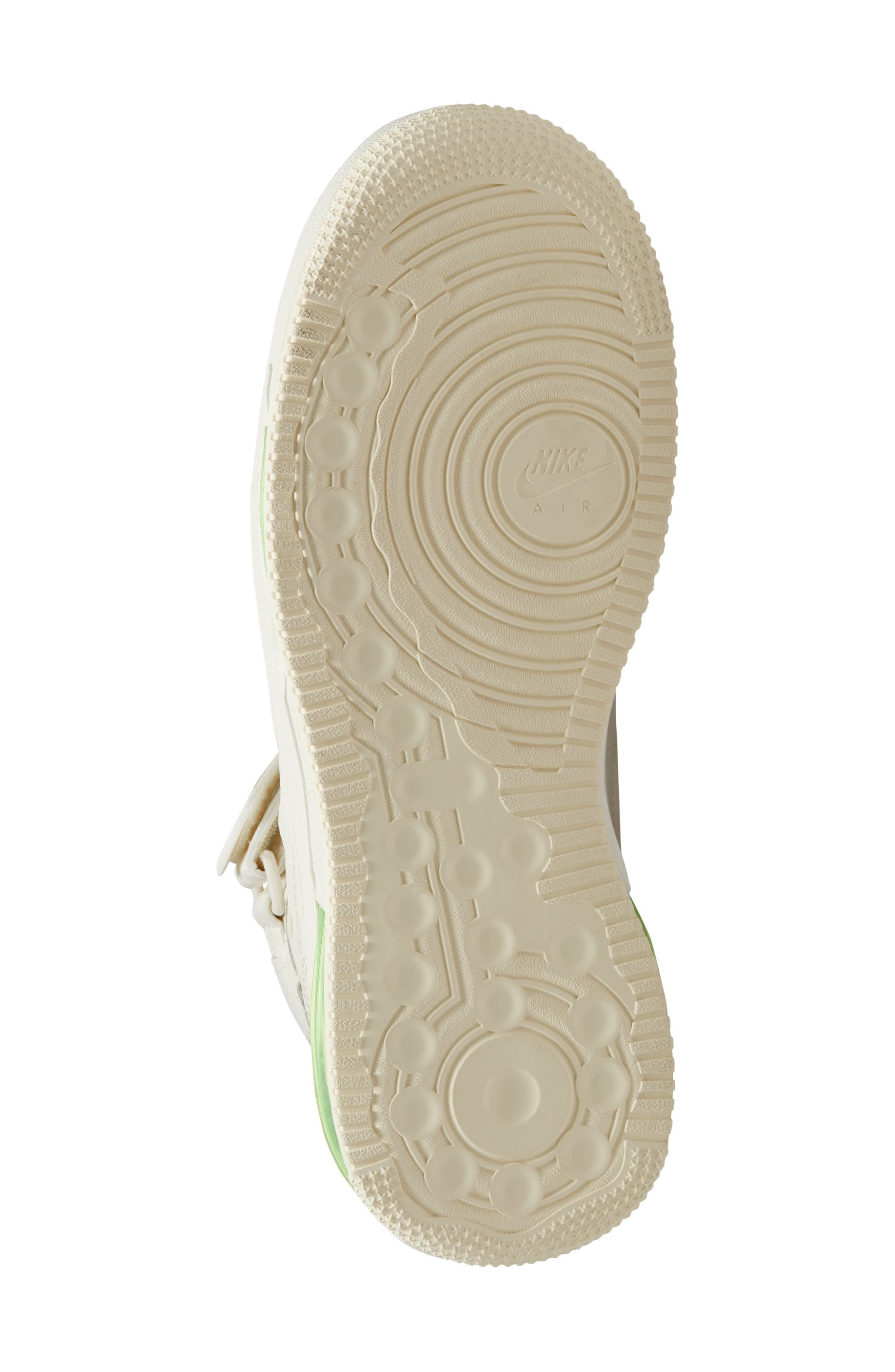 Air Force 1 Mid Remastered Sneaker, Alternate, color, SAIL/ COCONUT MILK/ LIME BLAST