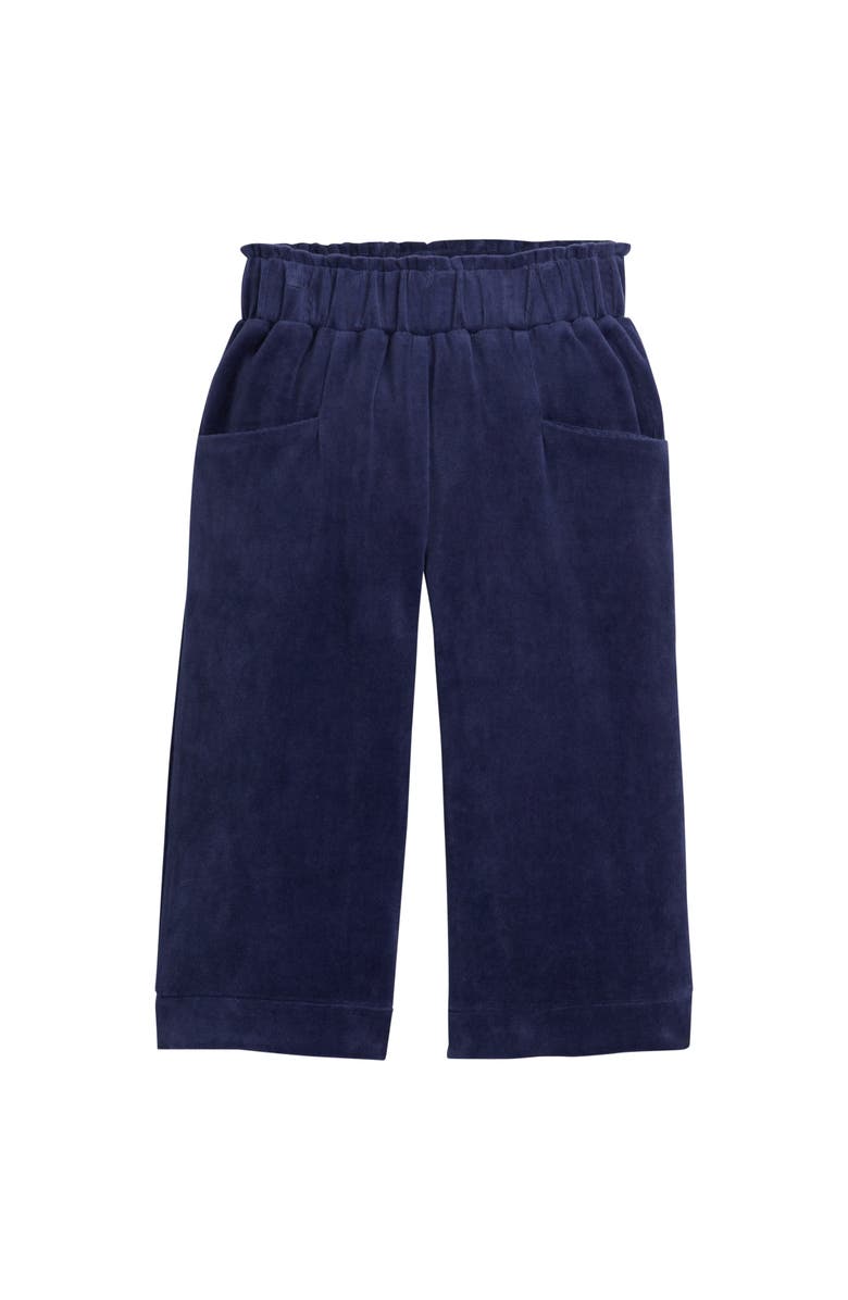 BISBY Kids' Cropped Velour Palazzo Pants, Alternate, color, 
