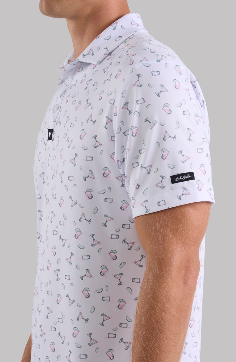 Bad Birdie Core Performance Polo, Alternate, color, Legs For Days - Frosty Petal