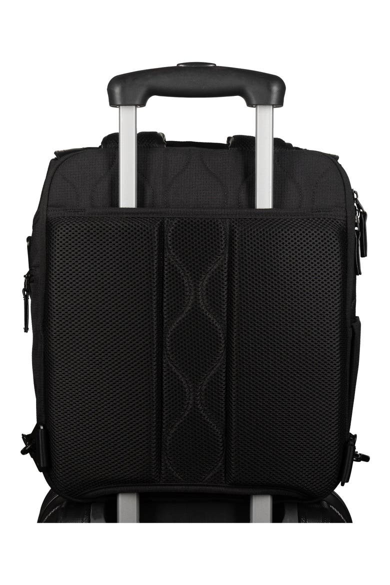 Willow Recycled Ocean Plastic Convertible Backpack Diaper Bag, Alternate, color, BLACK