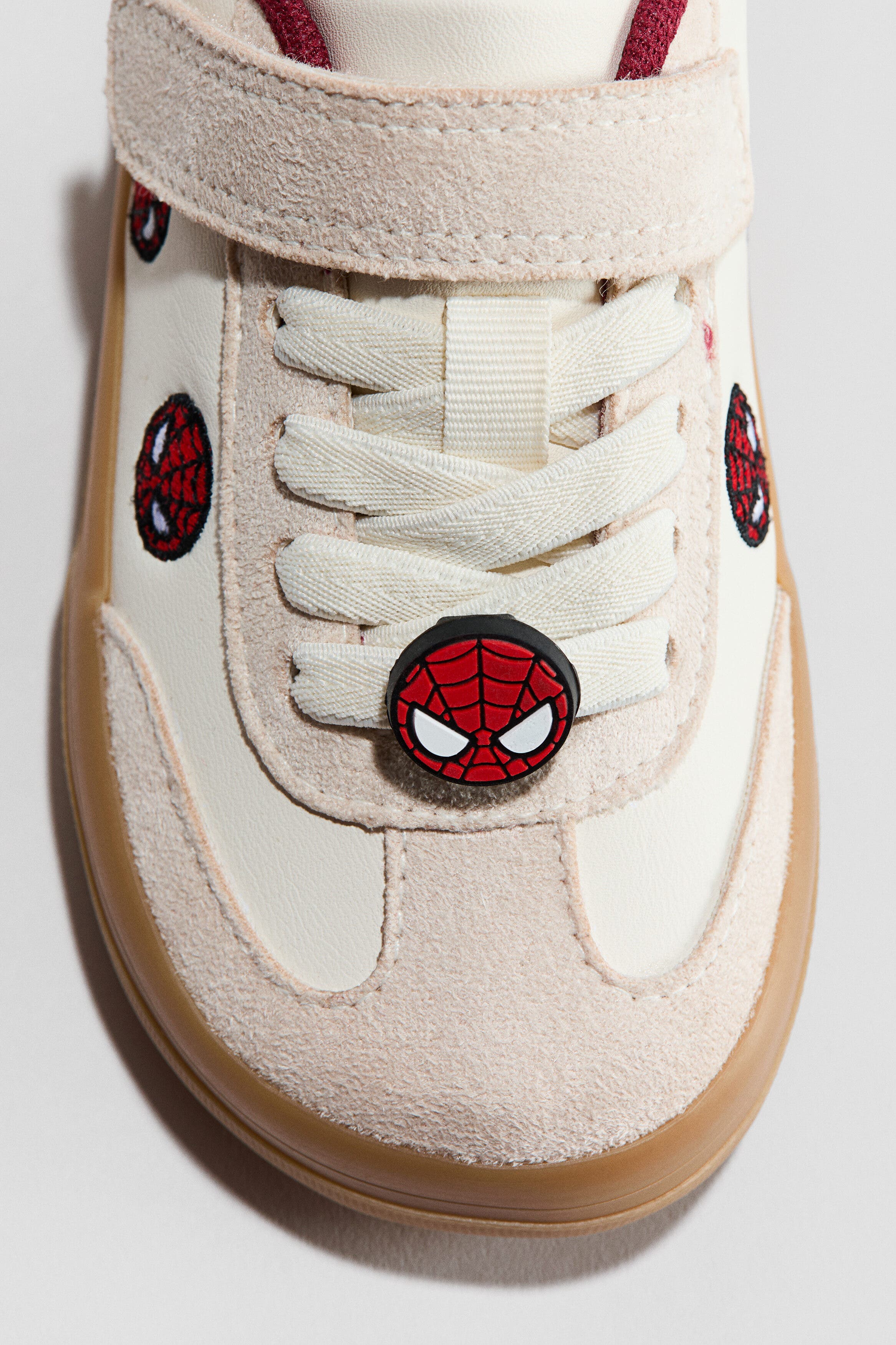 H&M Motif-detail Barefoot Trainers, Alternate, color, White/Spider-Man