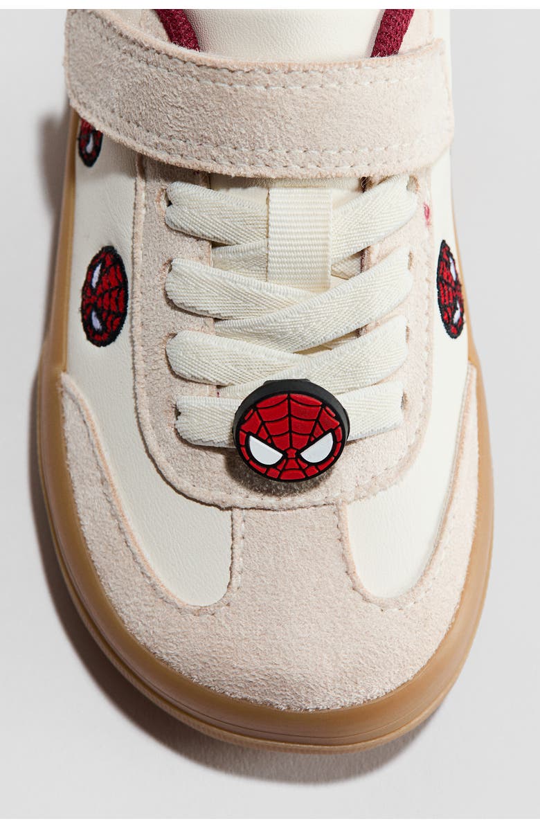 H&M Motif-detail Barefoot Trainers, Alternate, color, White/Spider-Man