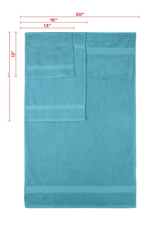 Martex Ringspun 6-piece Bath Towel Set In Island Blue