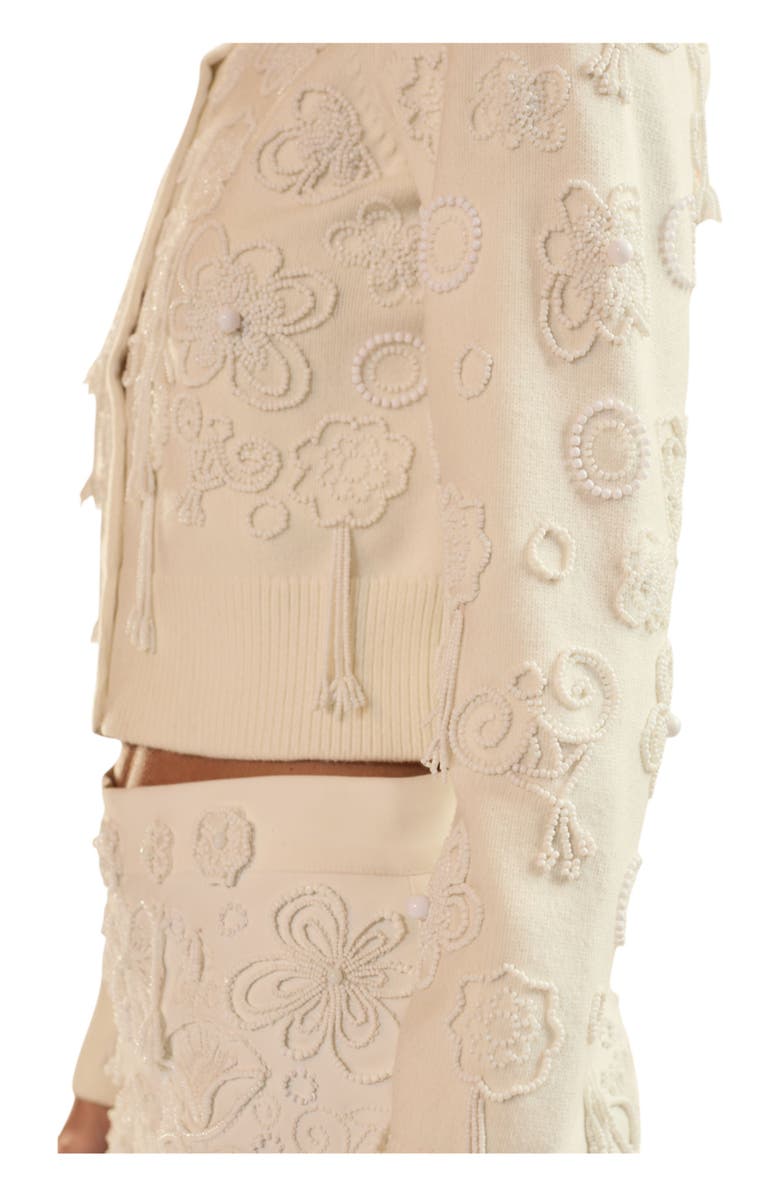 Cynthia Rowley Paloma Shrunken Cardigan, Alternate, color, White