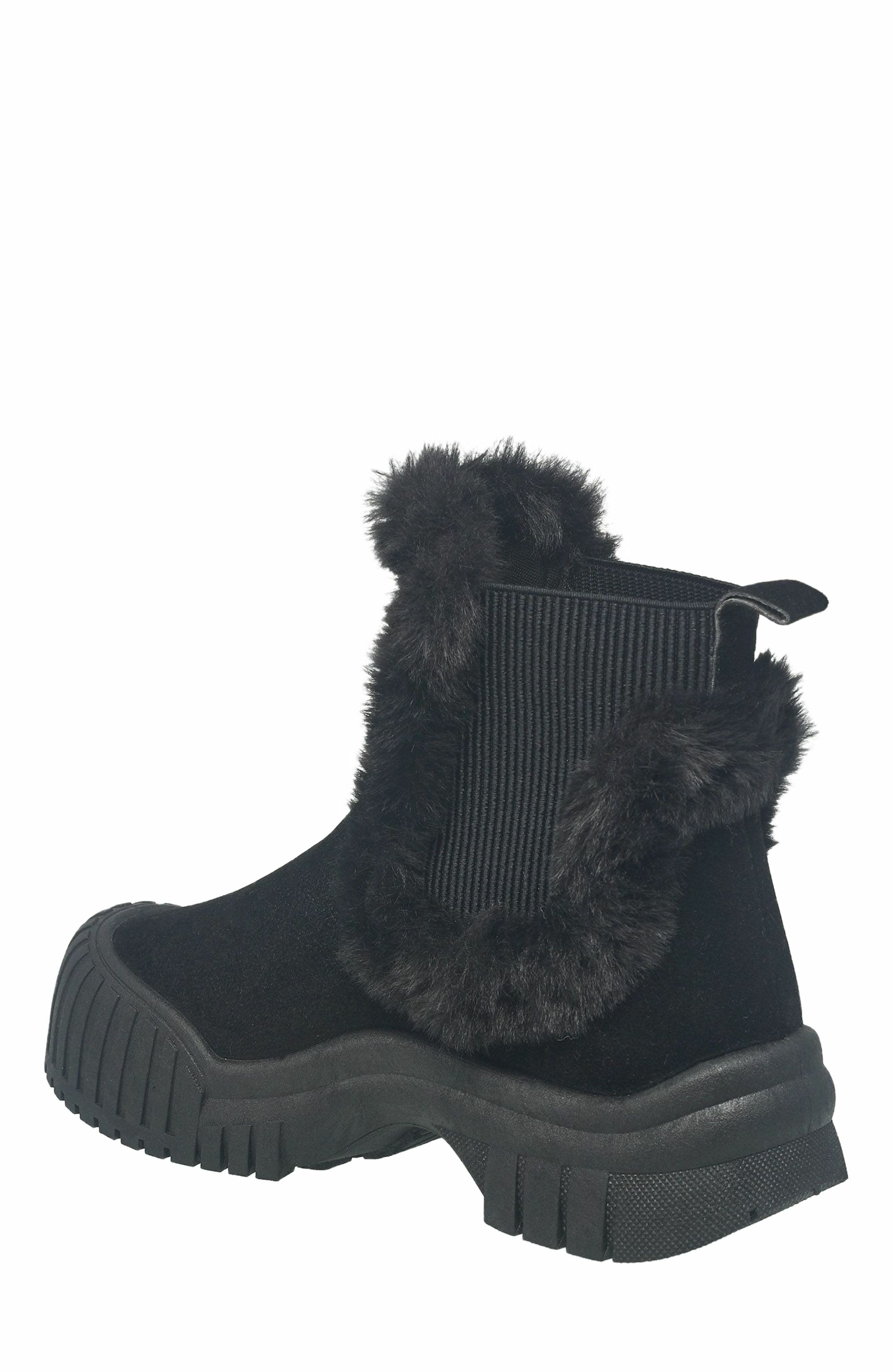 True Religion Austin Fur Trim Boot, Alternate, color, 